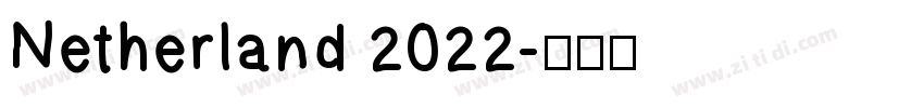 Netherland 2022字体转换